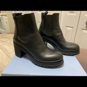 Brand New Prada Chelsea Moto Boots